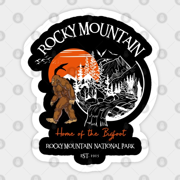 Rocky Mountain National Park Sticker by Xtian Dela ✅